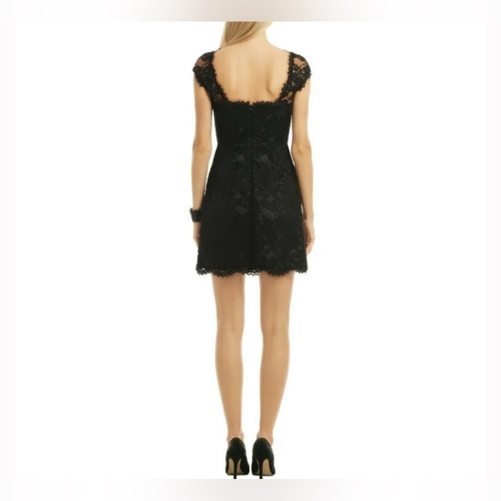 Shoshanna Corlears Olivia Black Lace Dress Size 8 - Picture 7 of 7